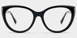 Kiera Schwarz Cateye Brille1