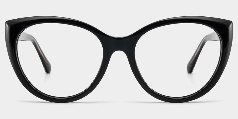 Kiera Schwarz Cateye Brille