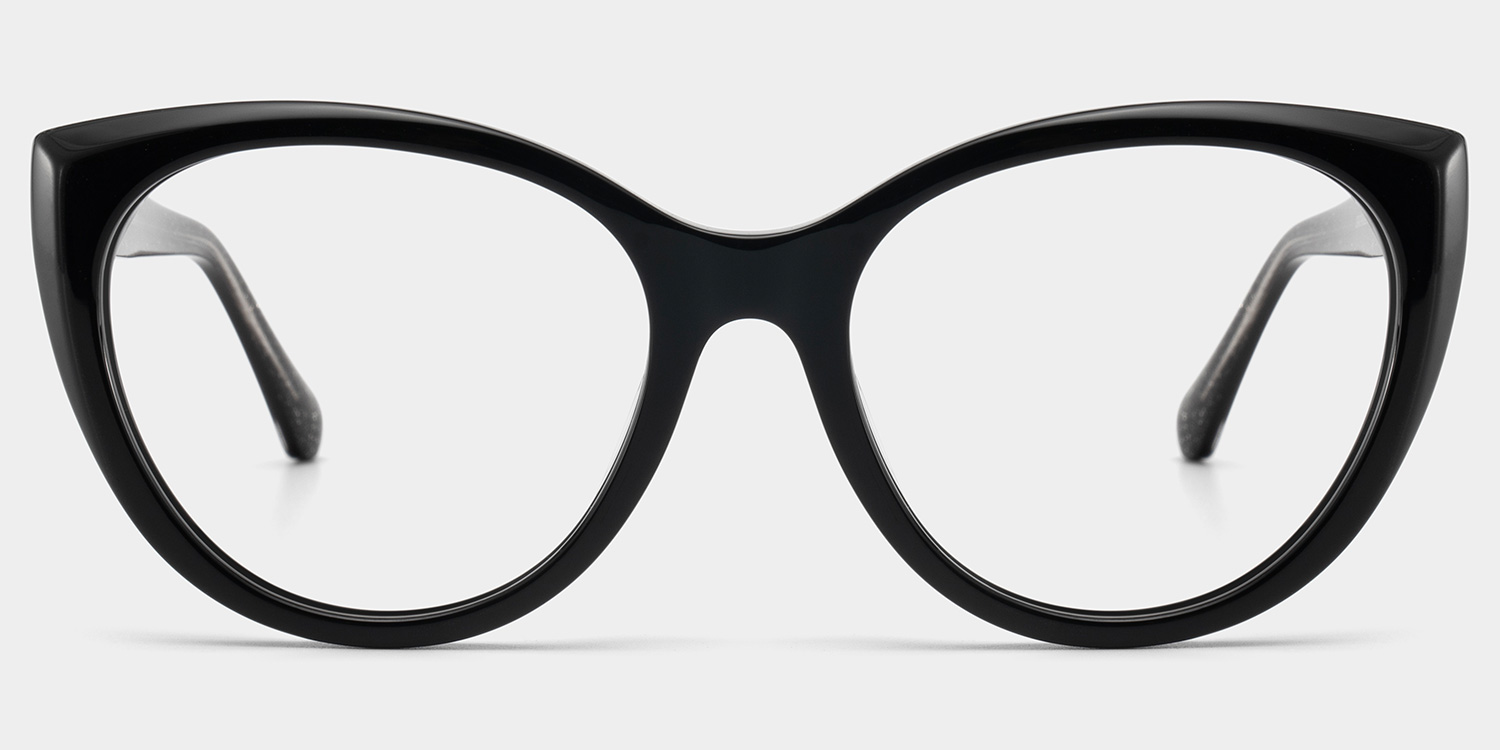 Kiera Schwarz Cateye Brille