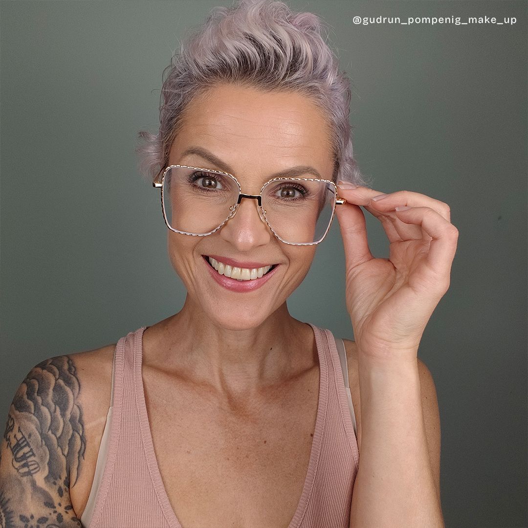 Teri Gold Pilot Metall Brille4