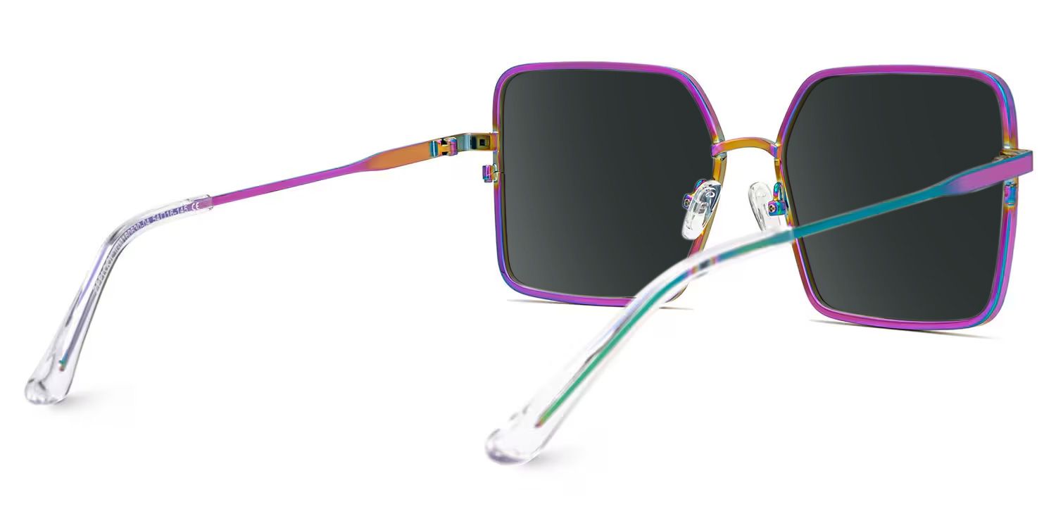 Thalia Lila Square Sonnenbrille, die Dein Gesicht umrahmen | ZEELOOL3