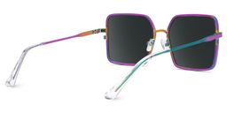 Thalia Lila Quadratisch Sonnenbrille3