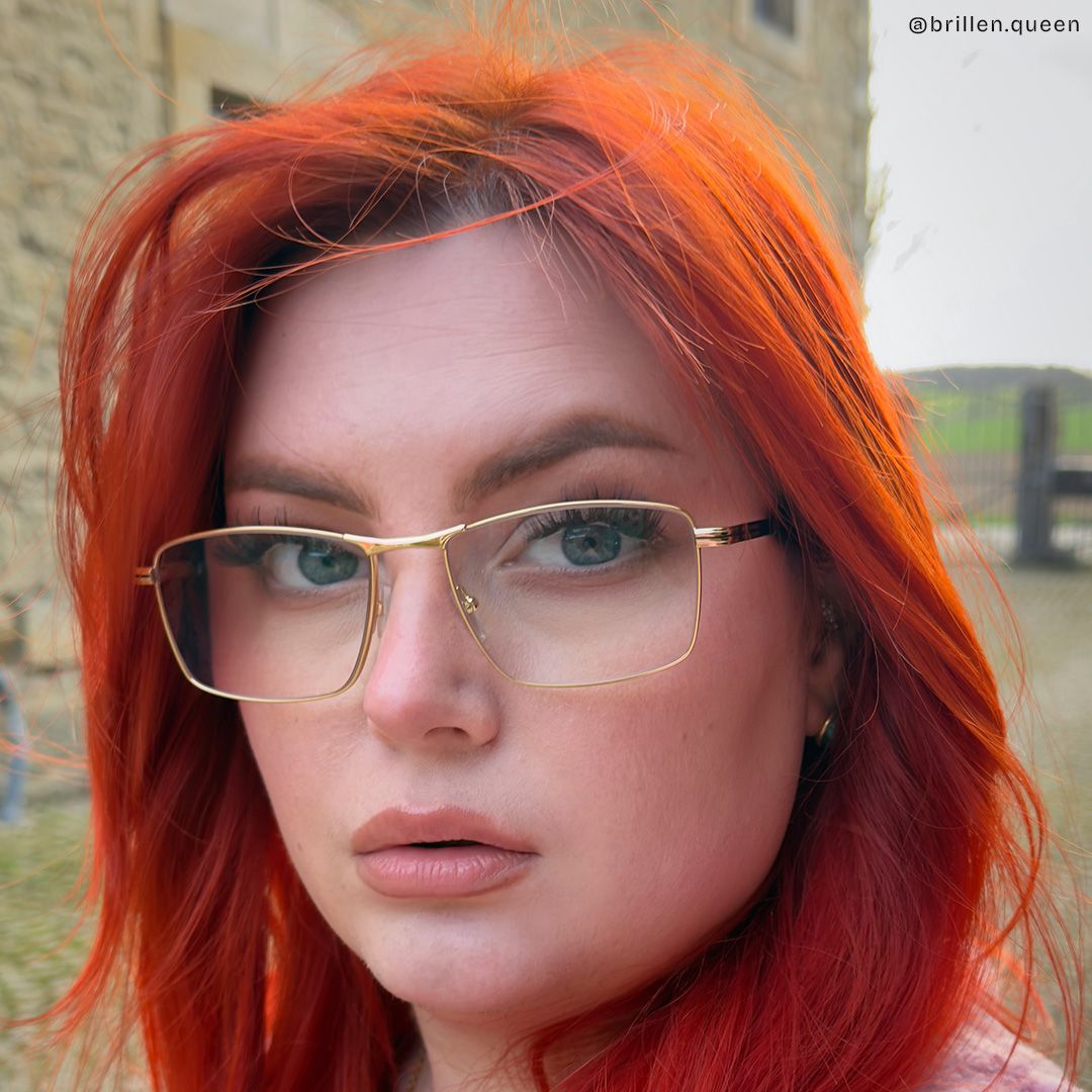 Denny Gold Rechteckig Brille7