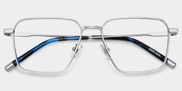 Ashley Silber  Quadratisch Brille3