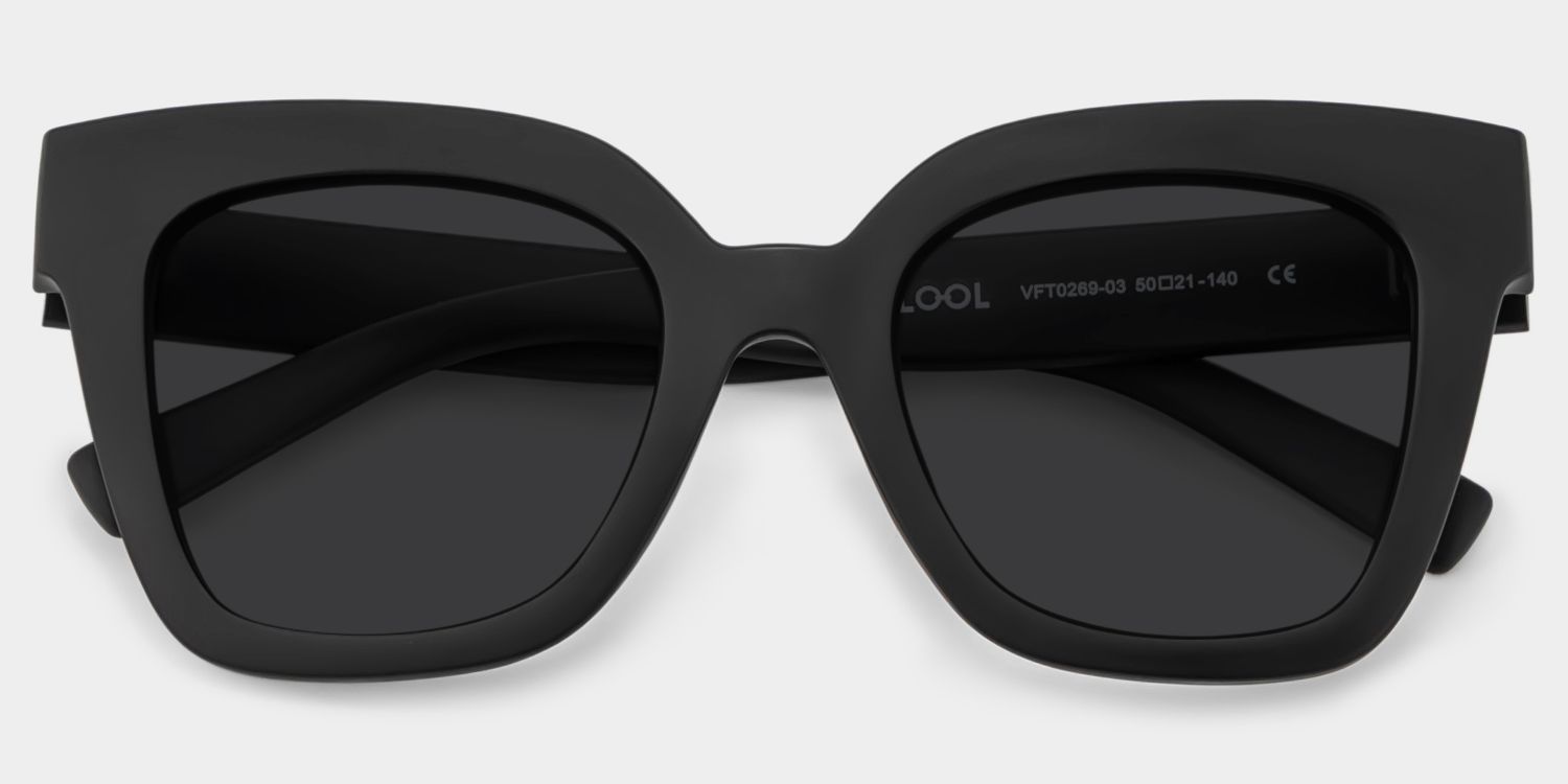 Malcolm Schwarz Quadratisch TR90 Brille1