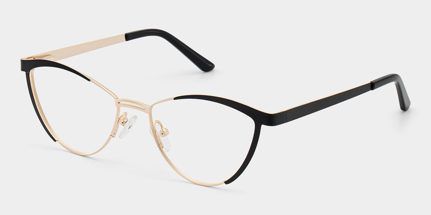 Sydney Schwarz Cat Eye Brille2