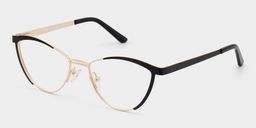 Sydney Schwarz Cateye Brille2