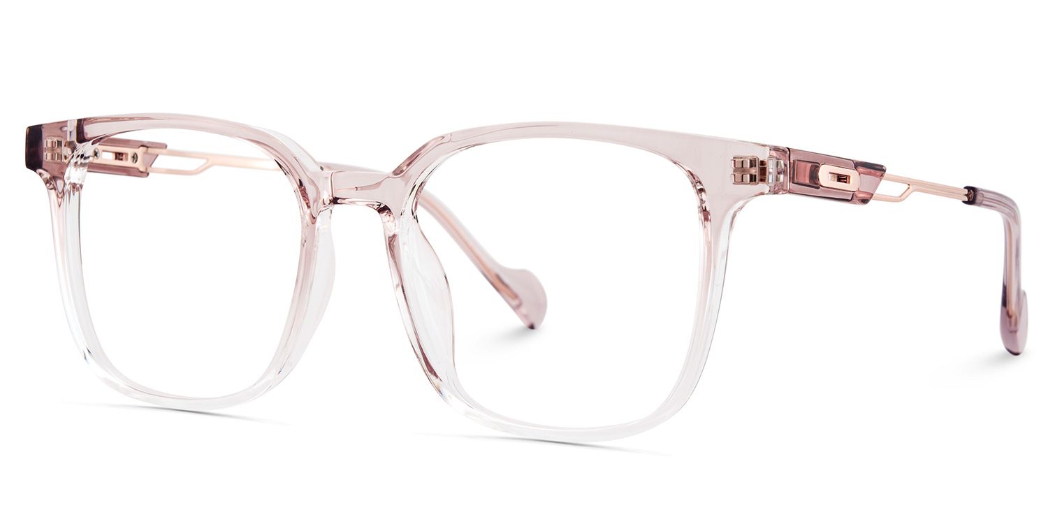 Chloe Rosa Quadratisch Brille2