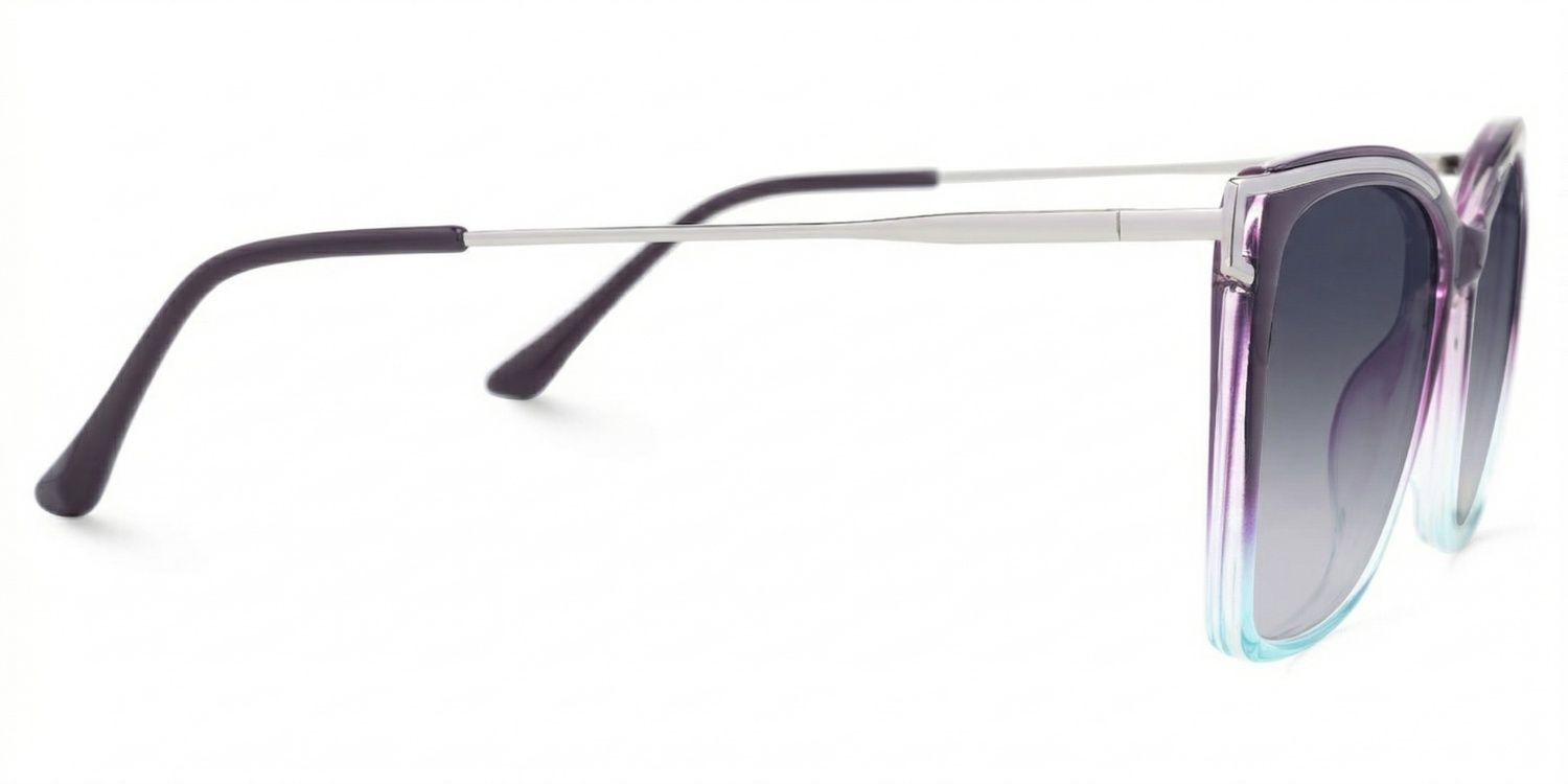 Matia Lila-Blau Quadratisch Brille2