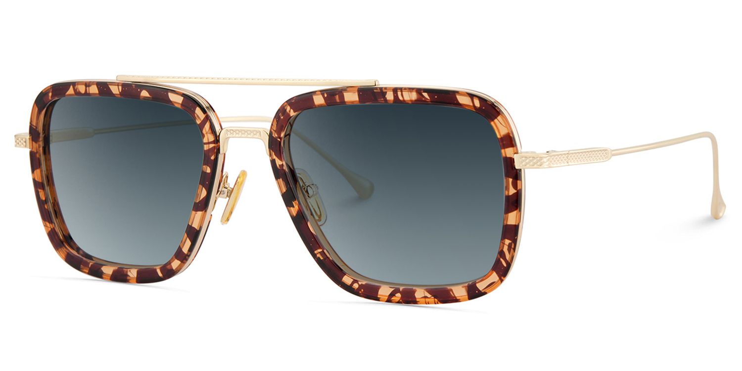 Gifford Tortoise Pilot Gemischte-Materialien Brille2