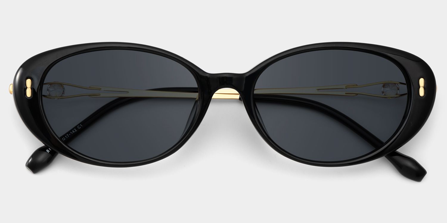 Blaire Schwarz Oval Brille1