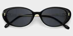 Blaire Schwarz Oval Brille1