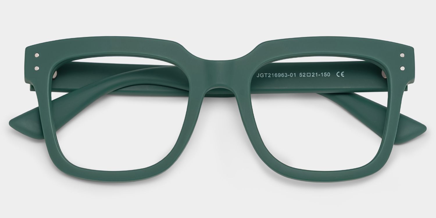 Liizbeett Grün Quadratisch Brille2