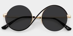 Alina Schwarz Rund Brille1