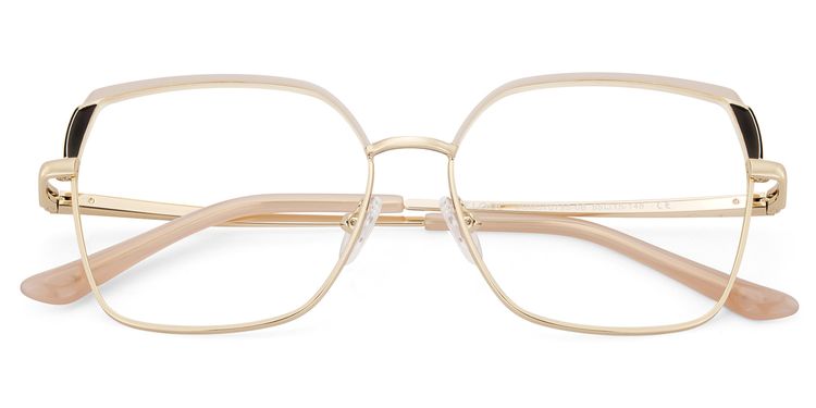Shayla Rosabraun Quadratisch Brille