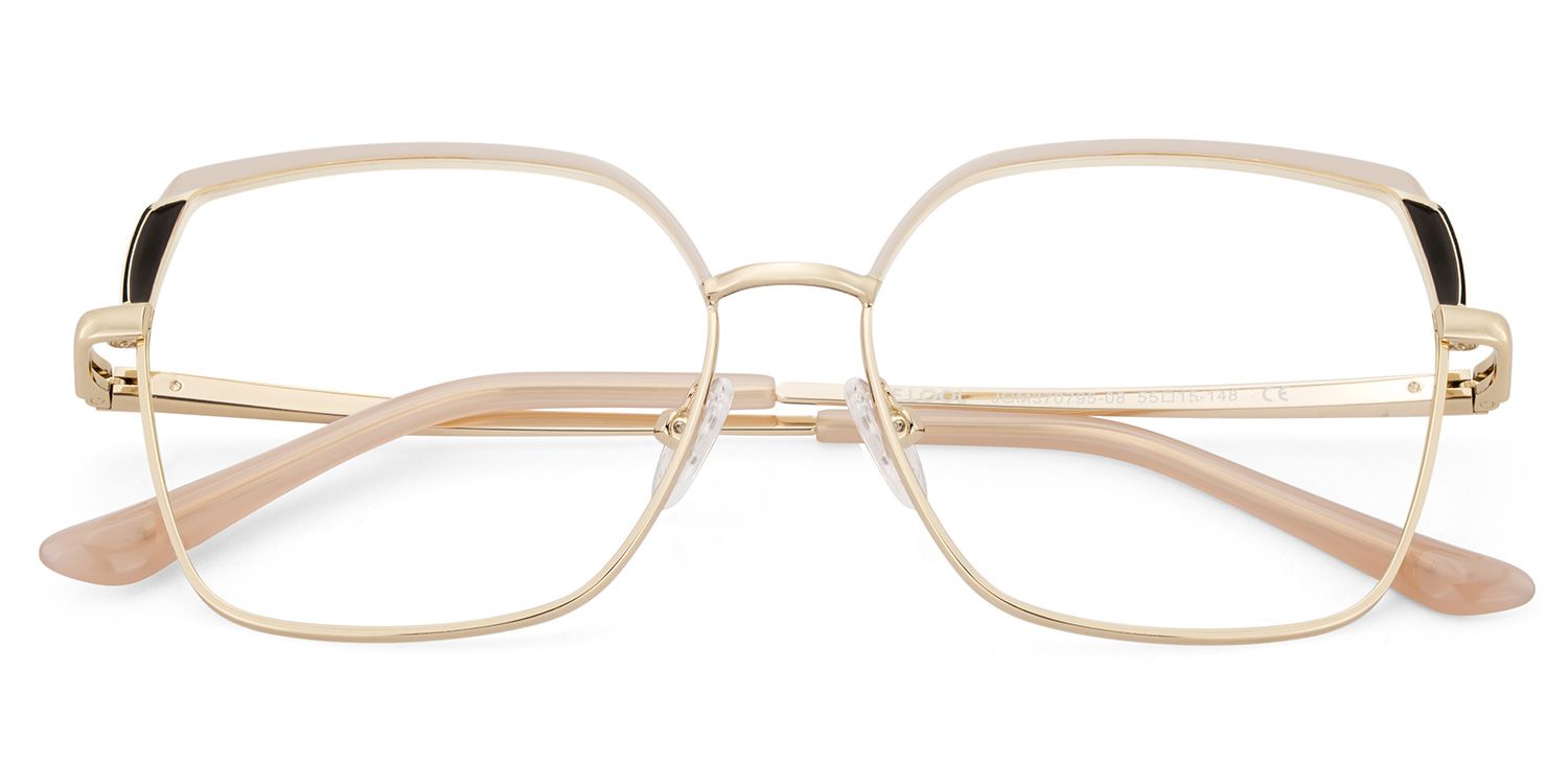 Shayla Rosabraun Quadratisch Brille1