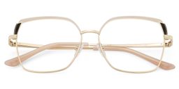 Shayla Rosabraun Quadratisch Brille1