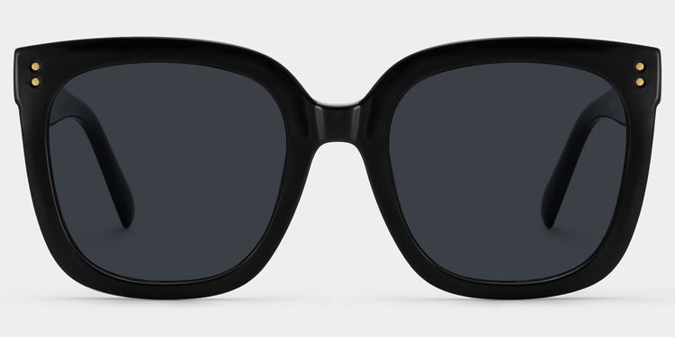 Ebony Schwarz Quadratisch Brille