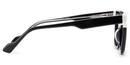 Nidia Schwarz-Weiß Quadratisch Brille3