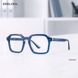 Brendan Blau Geometrisch Brille2