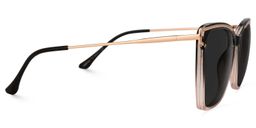 Matia Schwarz-Braun Quadratisch Brille2