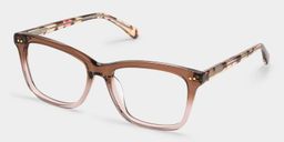 Layla Braun Quadratisch Brille2