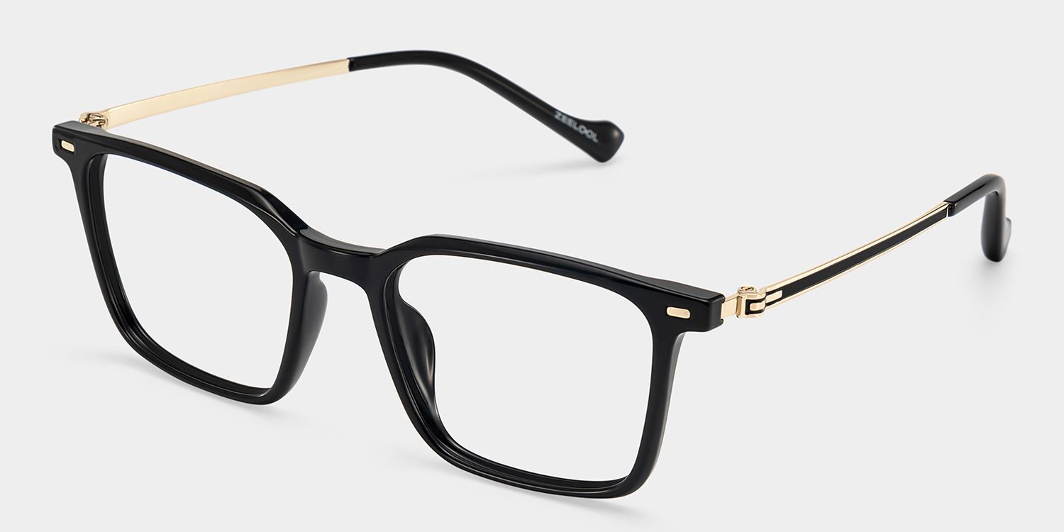 Archer Schwarz Rechteckig Brille3