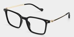 Archer Schwarz Rechteckig Brille3
