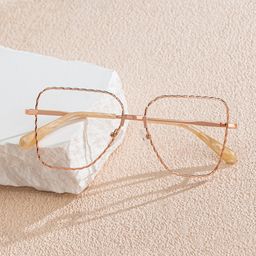 Teri Rosa-Gold Pilot Brille1