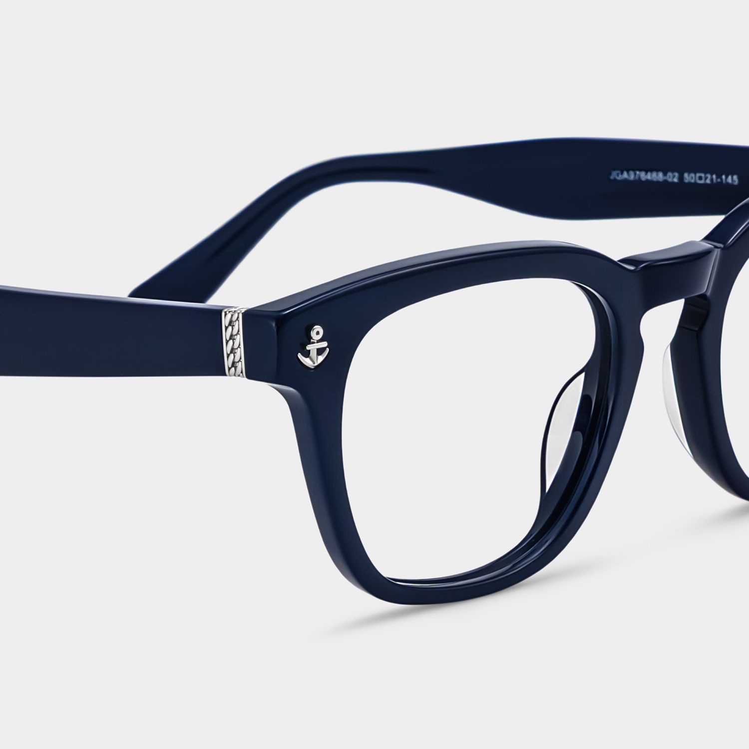 Runde Blaue Brille Pierce für Herren | ZEELOOL6