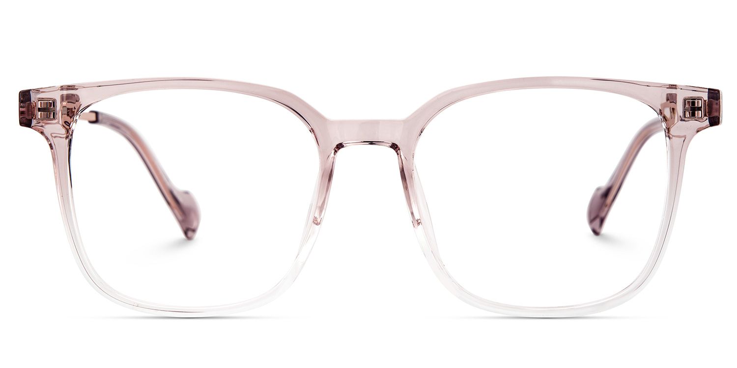 Chloe Rosa Quadratisch Brille1