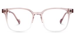 Chloe Rosa Quadratisch Brille1