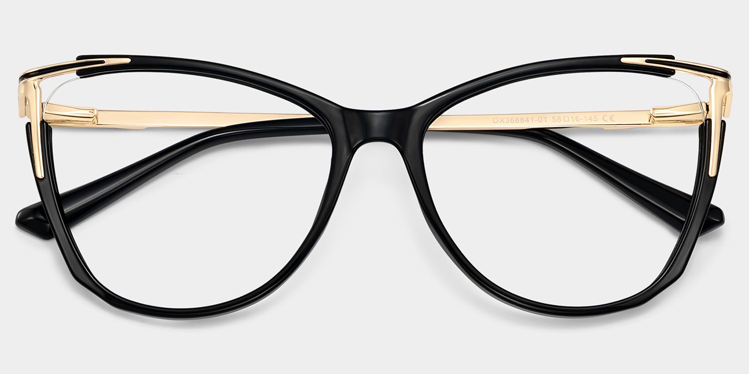 Pace Schwarz Cateye Brille2