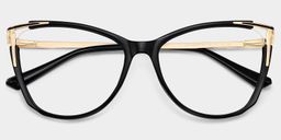 Pace Schwarz Cateye Brille2