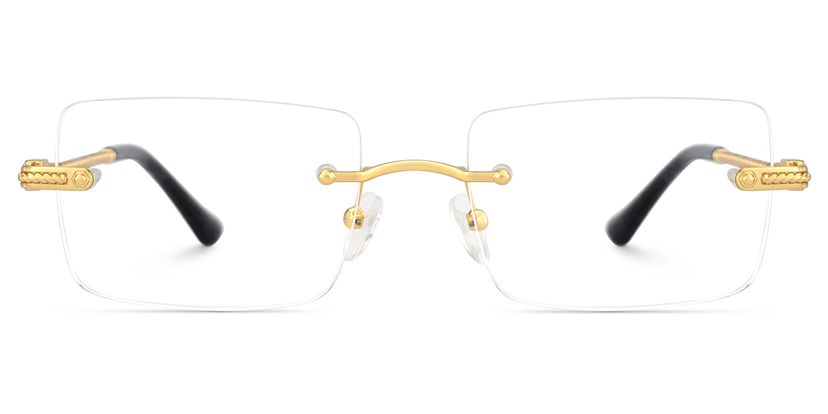 Peavy Gold Rechteckig Brille