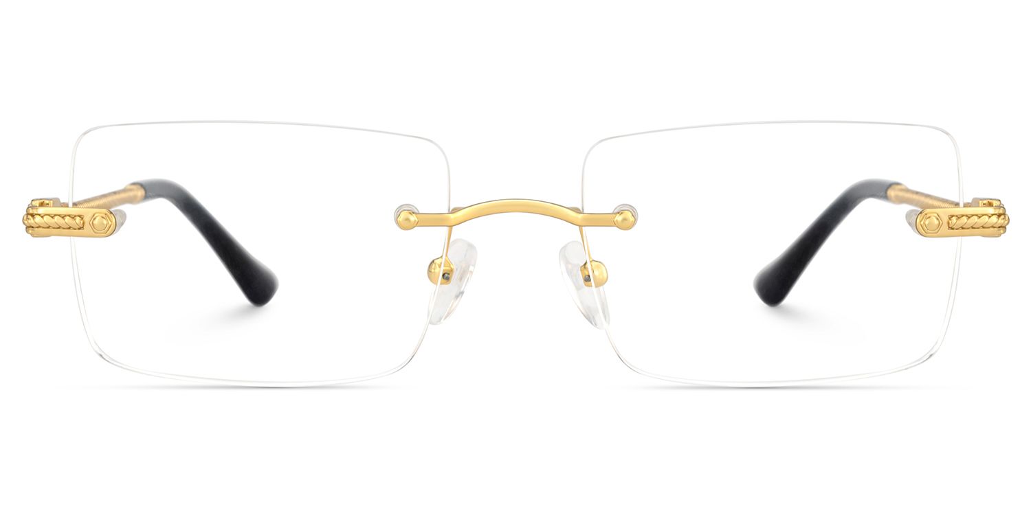 Peavy Gold Rechteckig Brille0