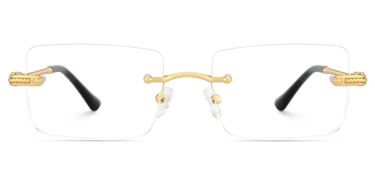 Peavy Gold Rechteckig Brille
