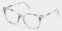 Jacqui Lila-Grün Quadratisch Brille5
