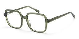Ember Grün Quadratisch Brille4