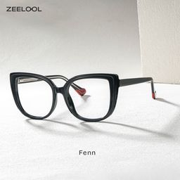 Fenn Schwarz Cateye Brille2