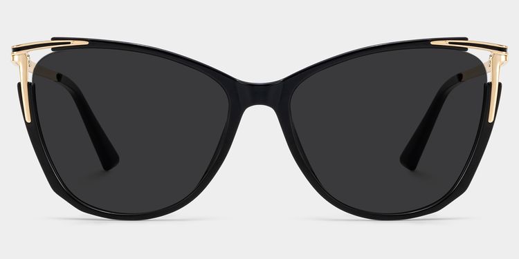 Pace Schwarz Cateye Sonnenbrille