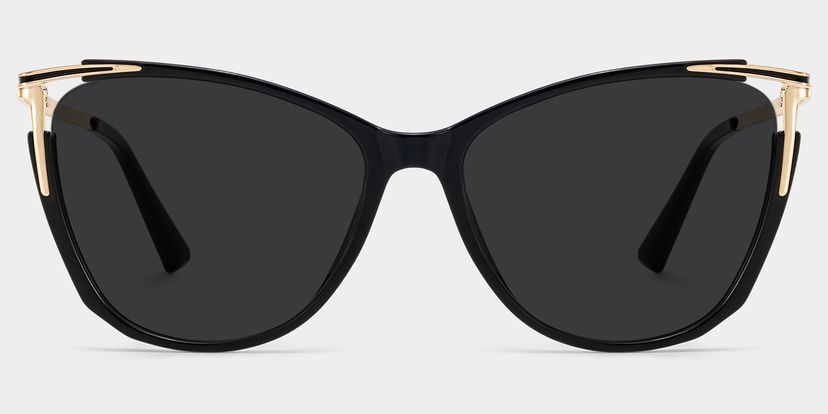 Pace Schwarz Cateye Sonnenbrille