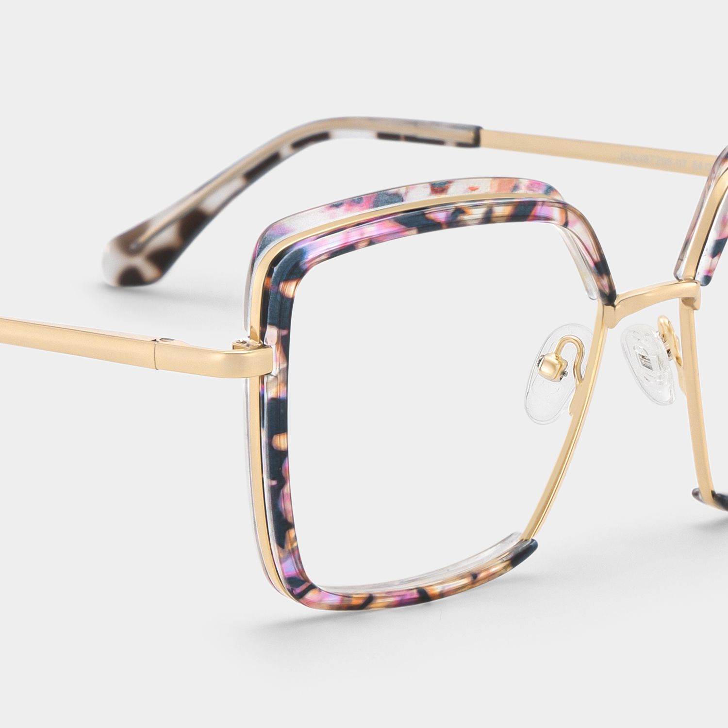 Chris Lila-Blumendruck Geometrisch Gemischte Materialien Brille6