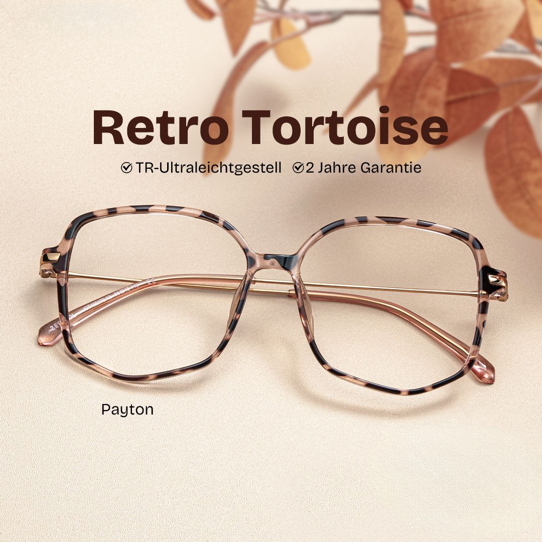 Payton Tortoise Geometrisch TR90 Brille0