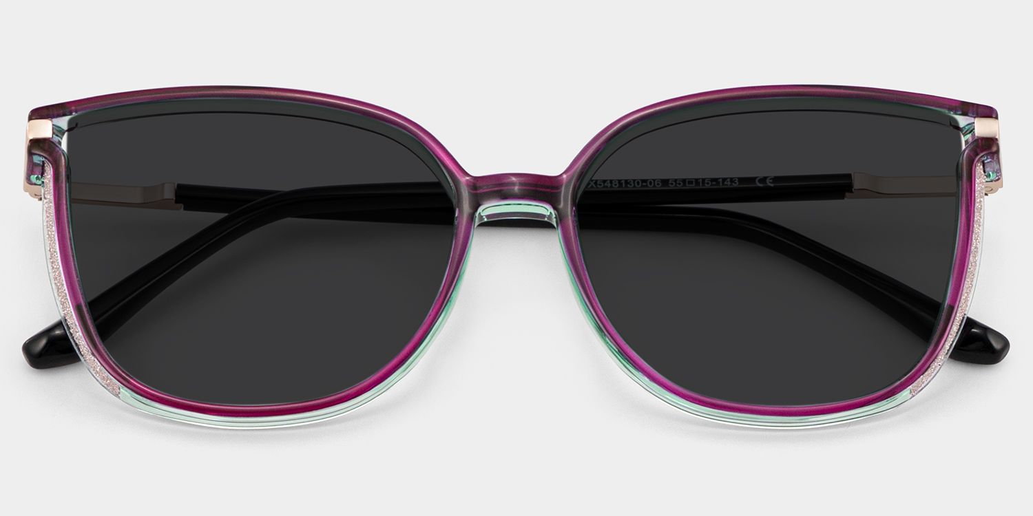 Walden Lila Cateye Brille1