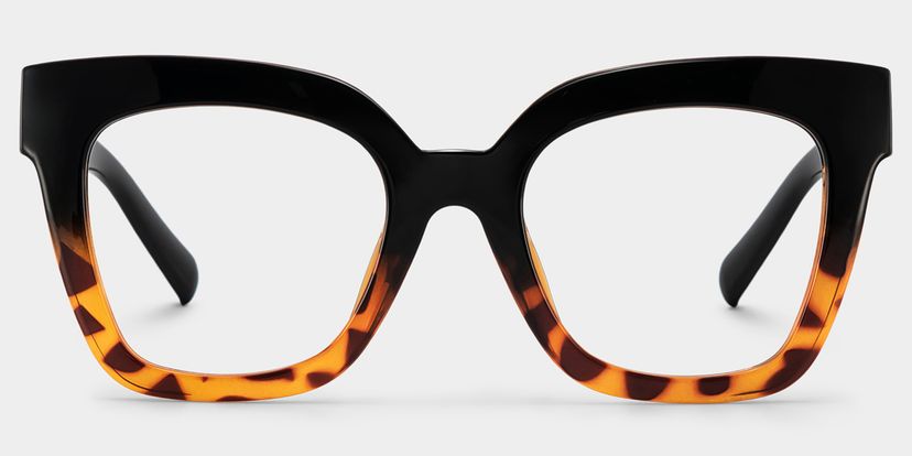 Malcolm Schwarz-Tortoise Quadratisch Brille