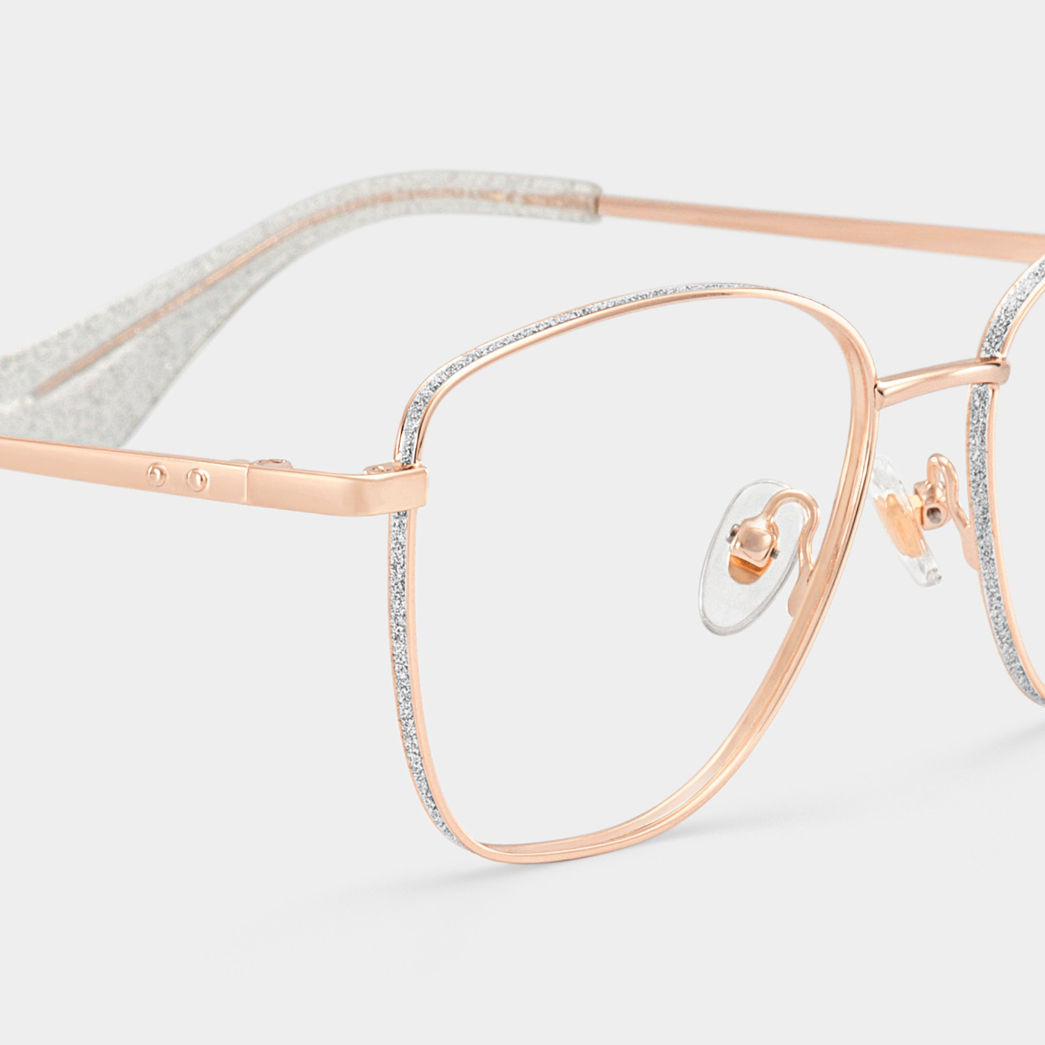 Skyler Silber Schmetterling Brille6