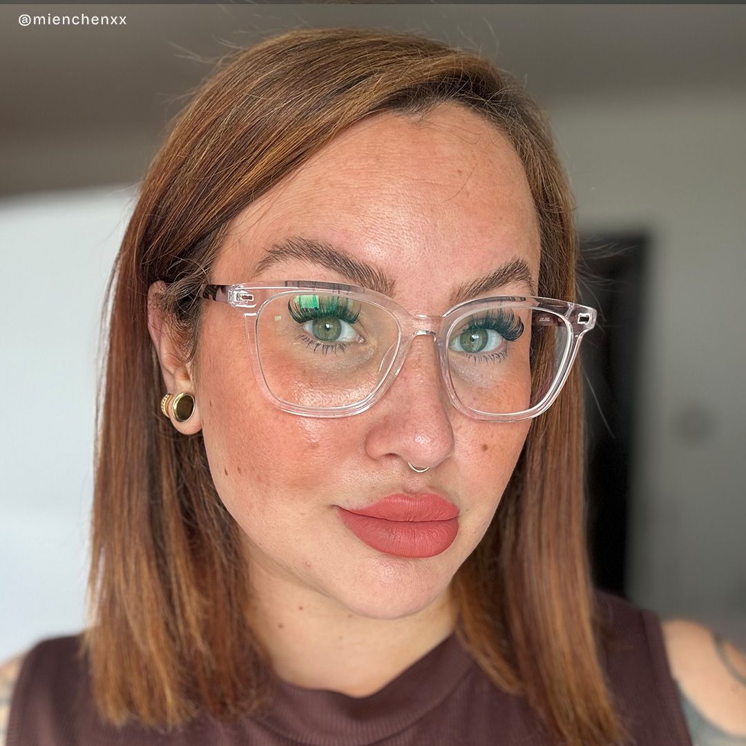 Lana Klare Quadratische Acetatrahmenbrille für Damen | ZEELOOL6