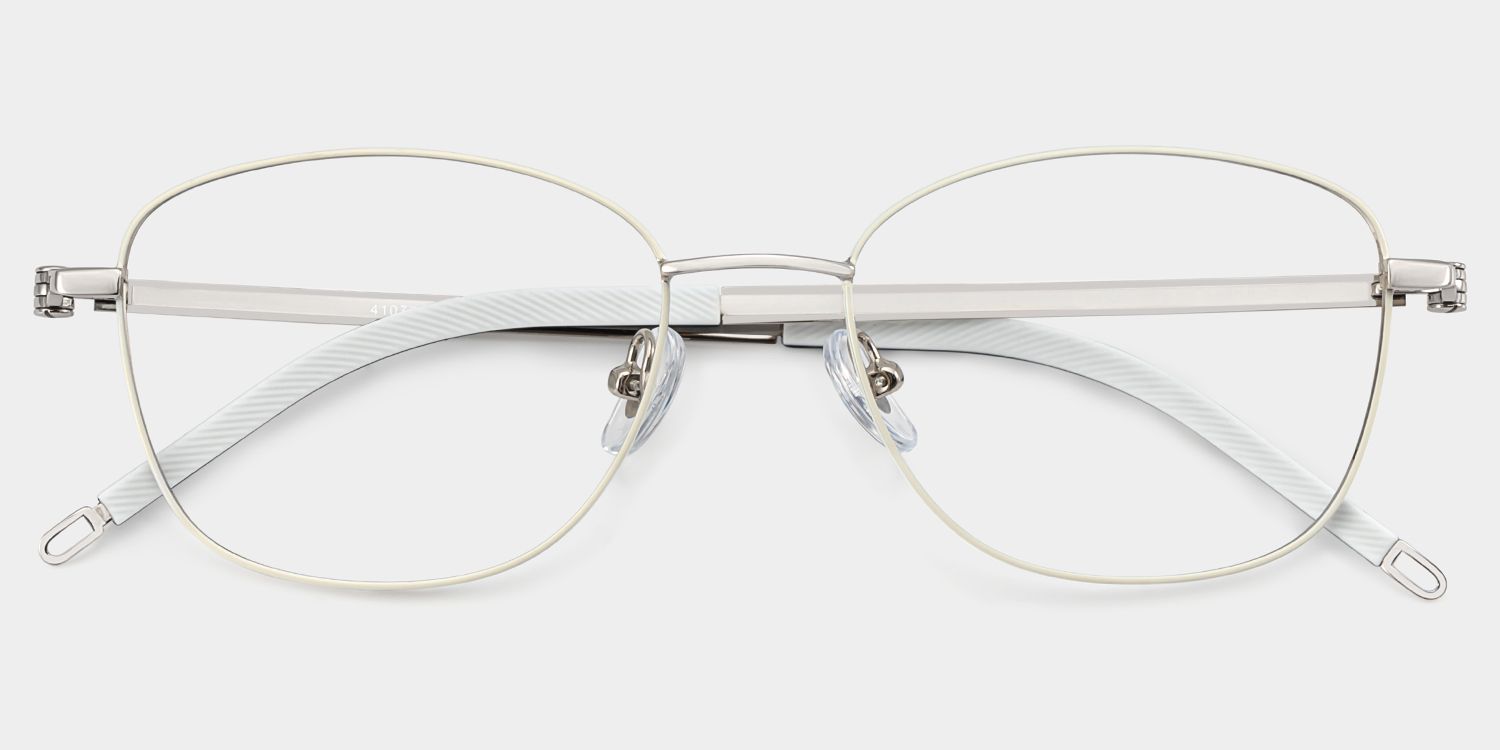 Tianna Weiß Rechteckig Brille3