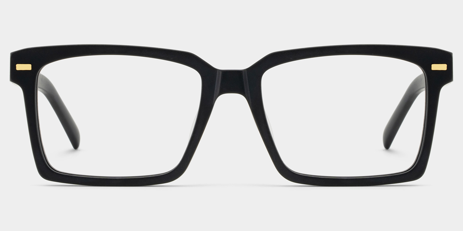 Ragnar Schwarz Rechteckig Brille2
